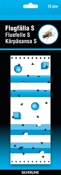 Flugfälla S Klisterark 12-pack Silverline